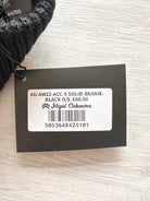 NigeI Cabourn Broad Arrow Wool Beanie Hat - Black TAG