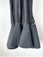 David Koma Strappy Sheer Lace Detail Cut-Out Front Fishtail Gown Dress - House Of Huntington