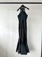 David Koma Strappy Sheer Lace Detail Cut-Out Front Fishtail Gown Dress - House Of Huntington