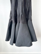 David Koma Strappy Sheer Lace Detail Cut-Out Front Fishtail Gown Dress - House Of Huntington