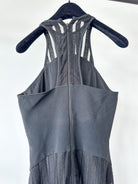 David Koma Strappy Sheer Lace Detail Cut-Out Front Fishtail Gown Dress - House Of Huntington