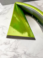 The Attico Devon Iridescent Lime Green High Heel Mules (EX-DISPLAY)