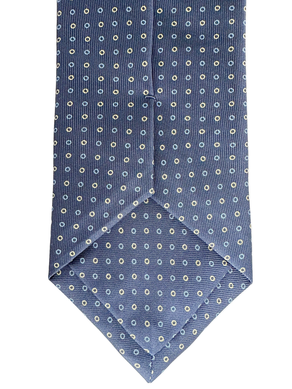 Drake's Navy Circle Print Tie