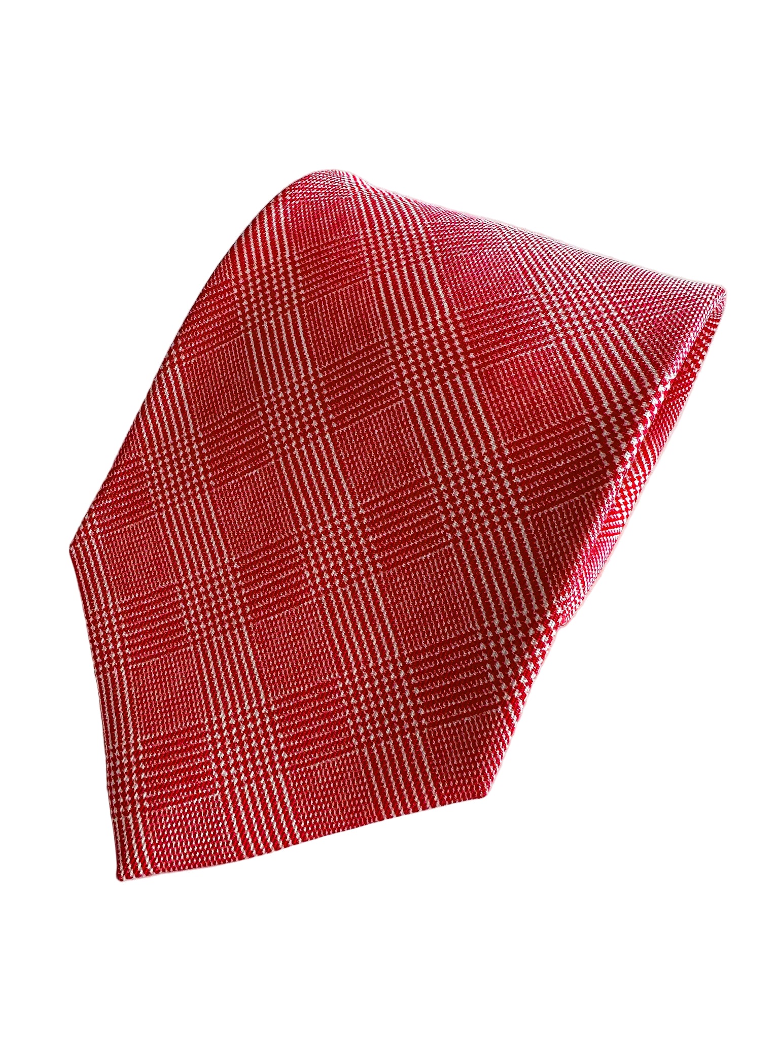 Drake's Pink Checked Silk Tie