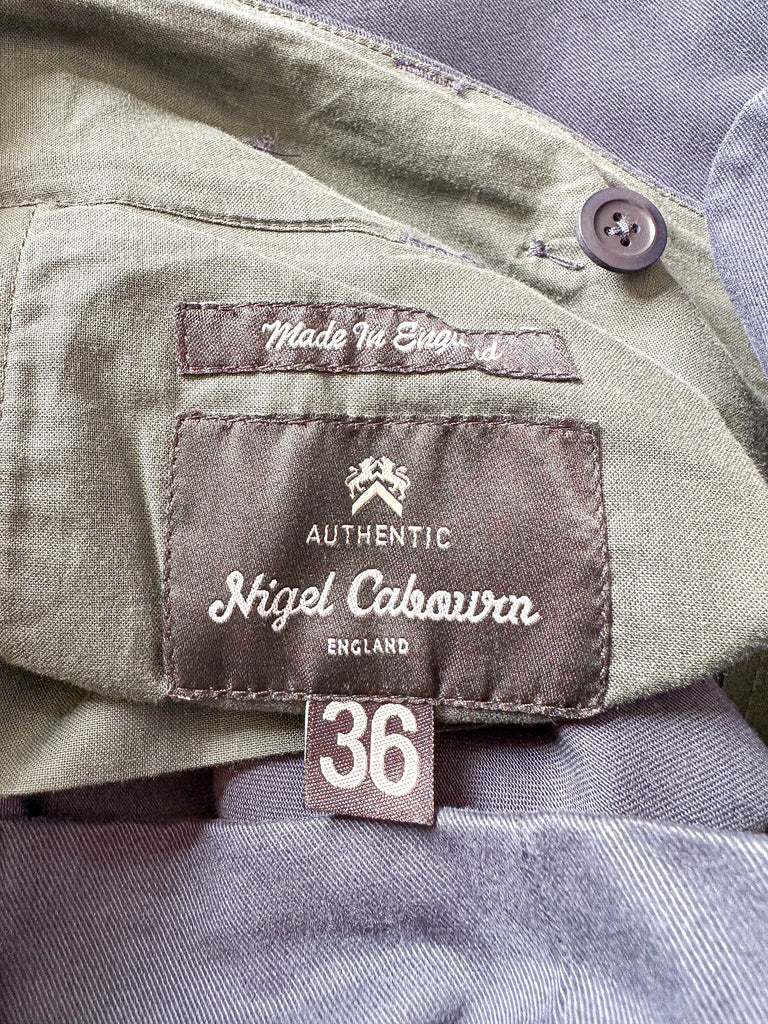 Nigel Cabourn P-6 Farm Pant Twill Cotton in Navy Blue