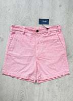Drake's Fatigue Pink Cotton Corduroy Needlecord Shorts - House Of Huntington