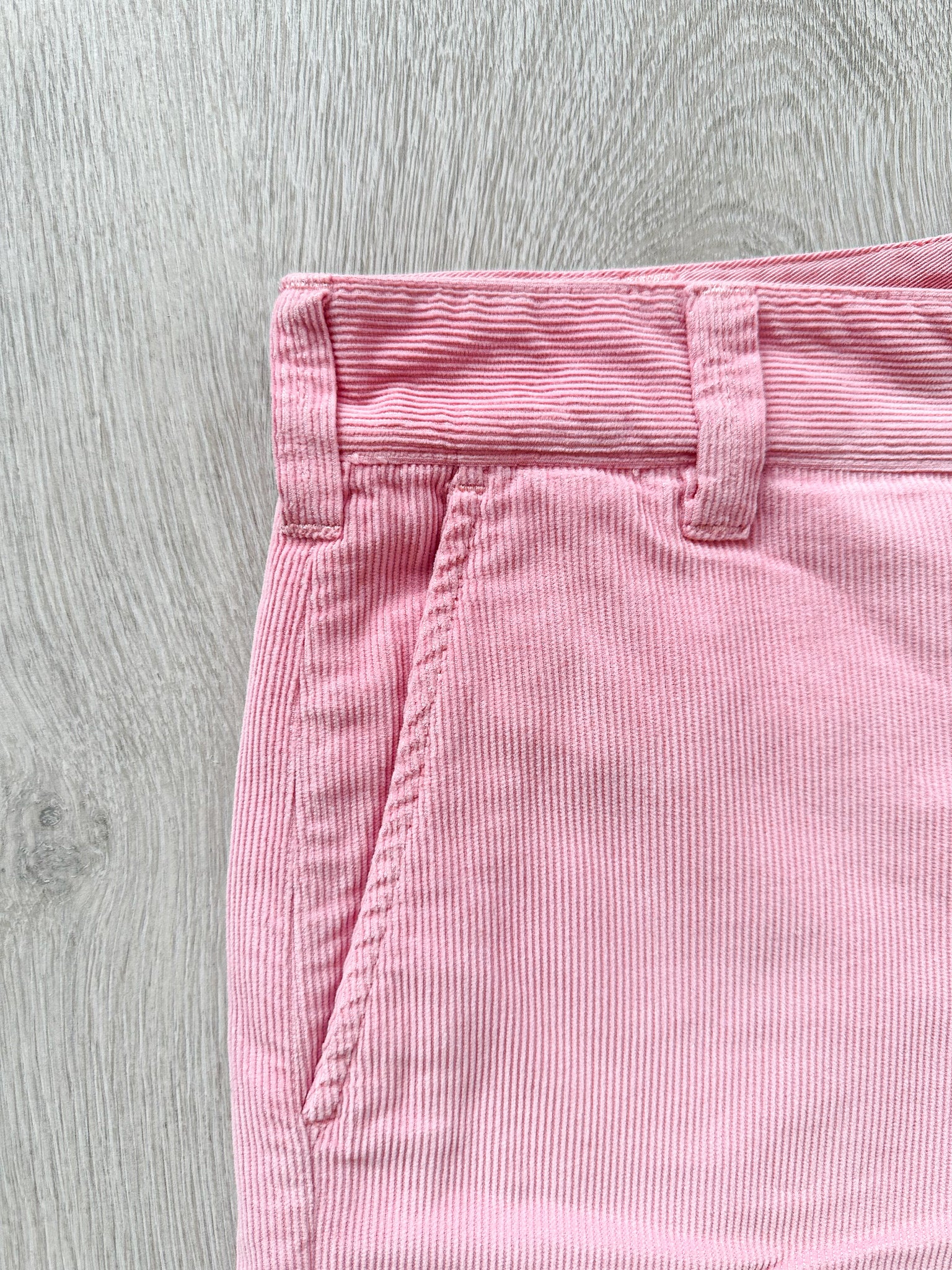 Drake's Fatigue Pink Cotton Corduroy Needlecord Shorts - House Of Huntington