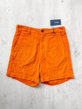 Drake's Fatigue Orange Cotton Corduroy Needlecord Shorts - House Of Huntington