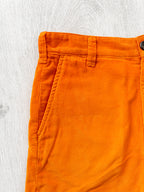 Drake's Fatigue Orange Cotton Corduroy Needlecord Shorts - House Of Huntington