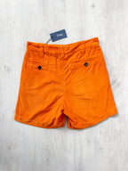 Drake's Fatigue Orange Cotton Corduroy Needlecord Shorts - House Of Huntington