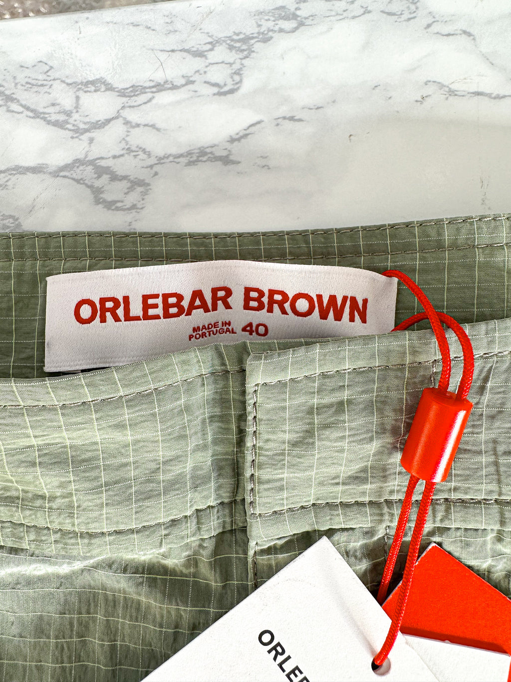 Orlebar Brown Bulldog Ripstop Parachute Green Swim Shorts