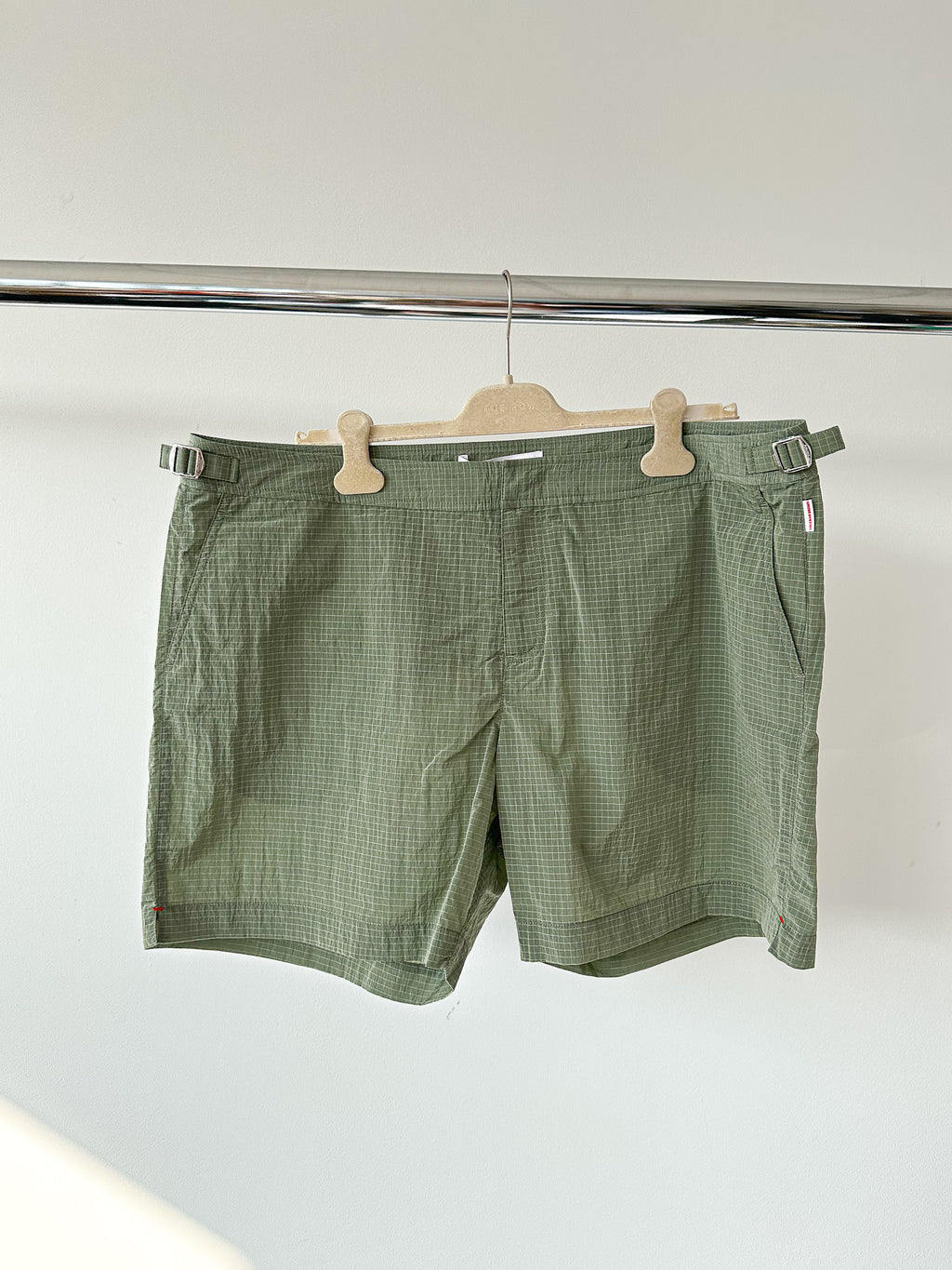 Orlebar Brown Bulldog Ripstop Parachute Green Swim Shorts