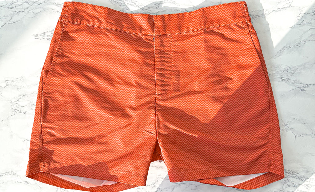 Frescobal Carioca Classic Underwater Copacabana Terracota Swim Shorts