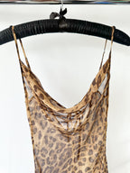 Rat and Boa Valentina Silk Leopard Print Maxi Dress