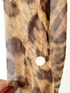 Rat and Boa Valentina Silk Leopard Print Maxi Dress