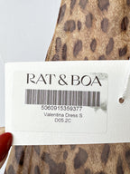 Rat and Boa Valentina Silk Leopard Print Maxi Dress