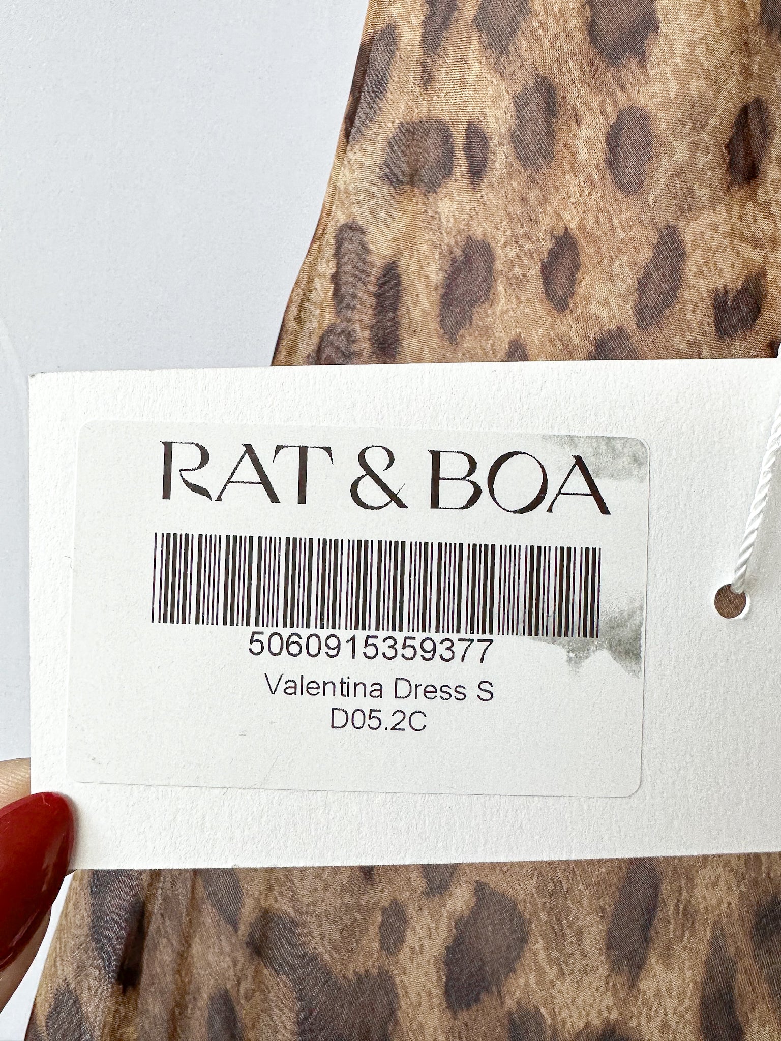 Rat and Boa Valentina Silk Leopard Print Maxi Dress