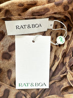 Rat and Boa Valentina Silk Leopard Print Maxi Dress