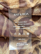 Rat and Boa Valentina Silk Leopard Print Maxi Dress