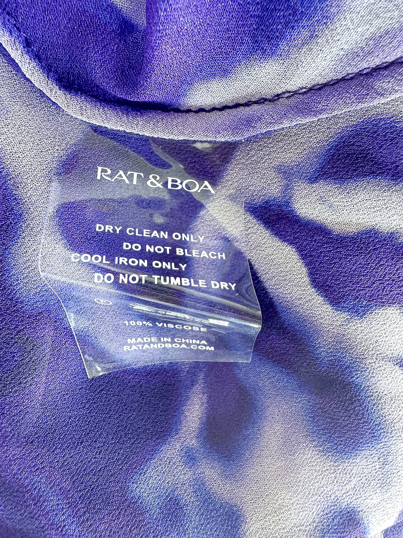 Rat and Boa Lucille Blue Iris Orchid Ruffle Maxi Dress