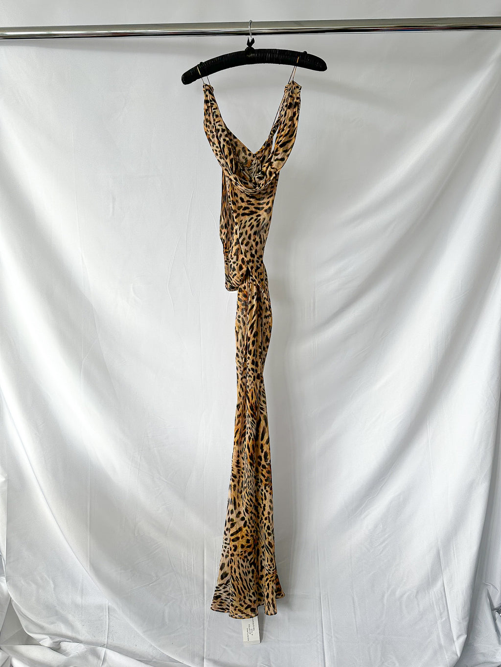 Rat and Boa Laviza Leopard Print Slip Maxi Dress