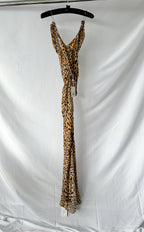 Rat and Boa Laviza Leopard Print Slip Maxi Dress