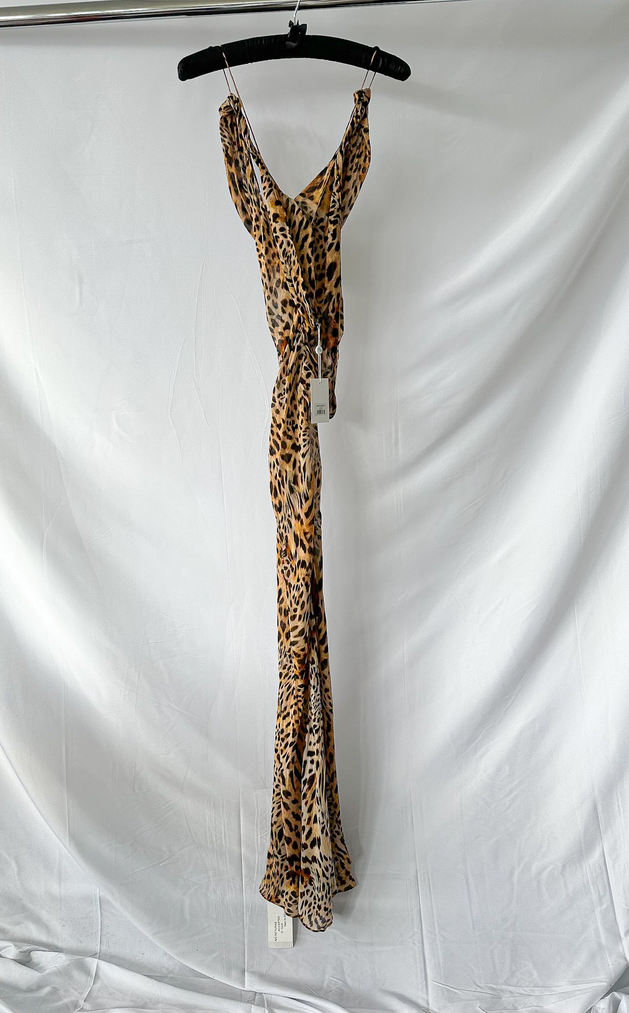 Rat and Boa Laviza Leopard Print Slip Maxi Dress