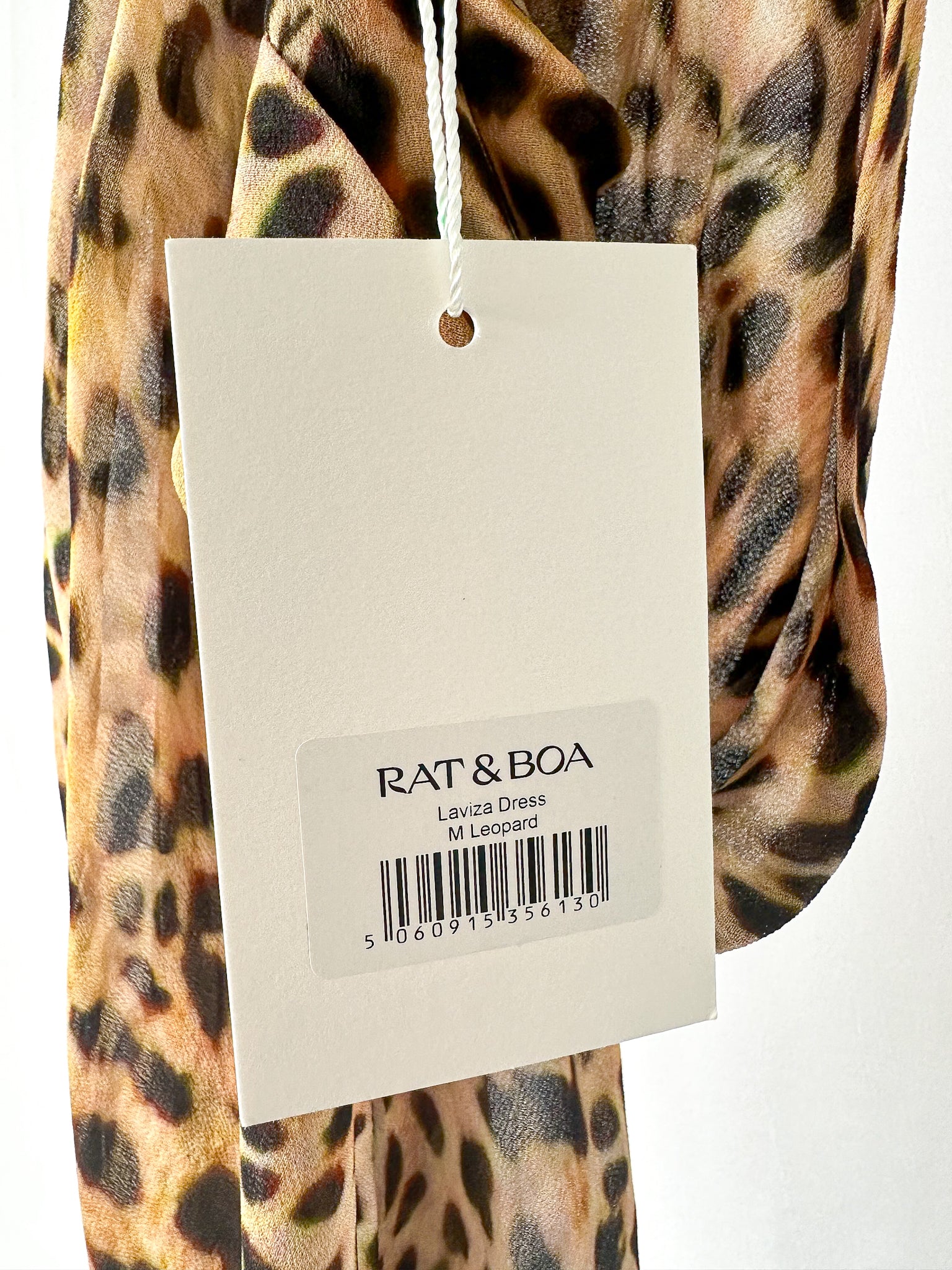 Rat and Boa Laviza Leopard Print Slip Maxi Dress