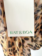 Rat and Boa Laviza Leopard Print Slip Maxi Dress