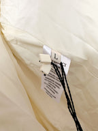 Nina Ricci White Duck Down Puffer Padded Logo Oversized Coat