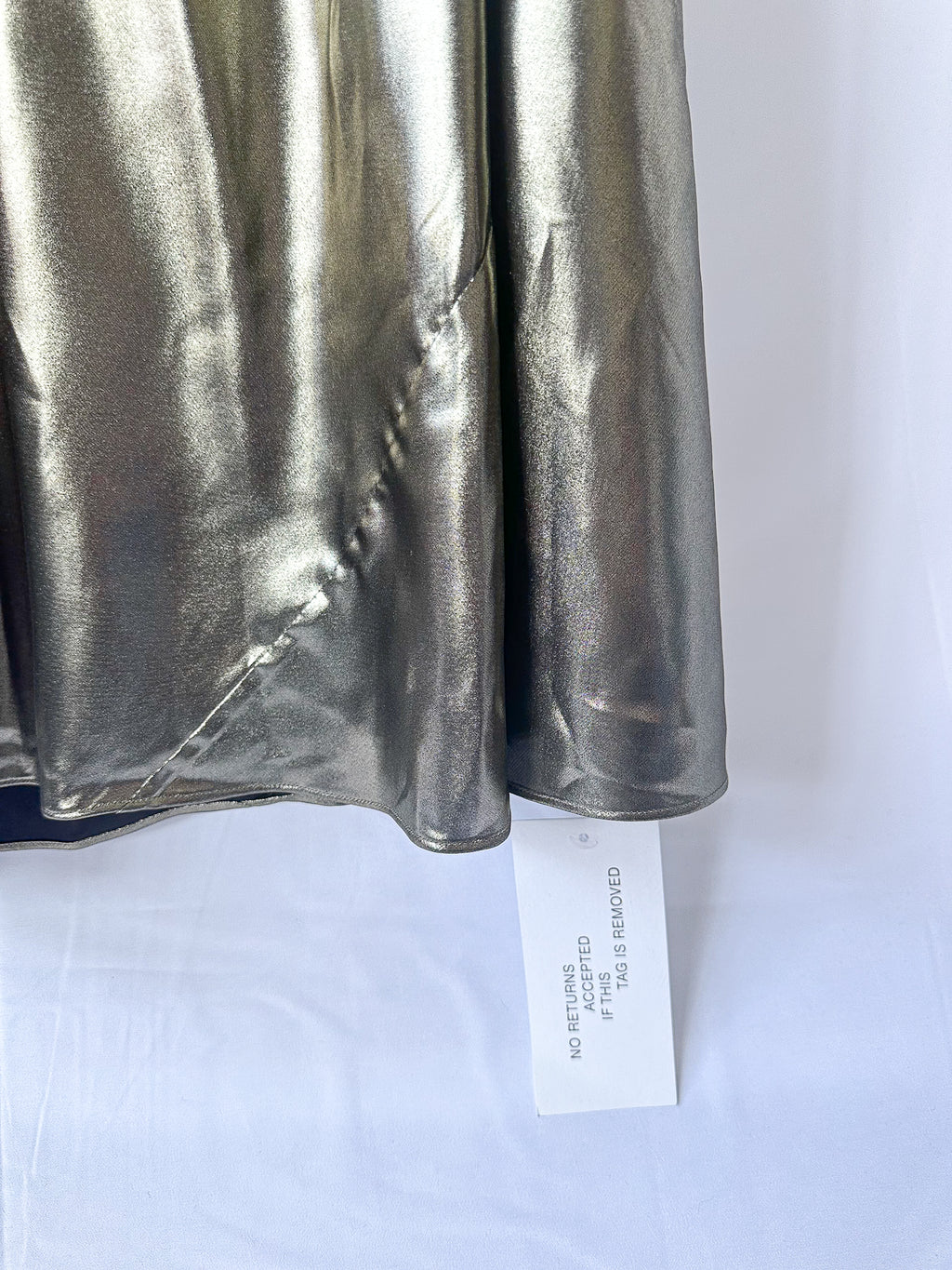 Rat And Boa Venus Liquid Gold Bias Cut Halterneck Maxi Slip Dress