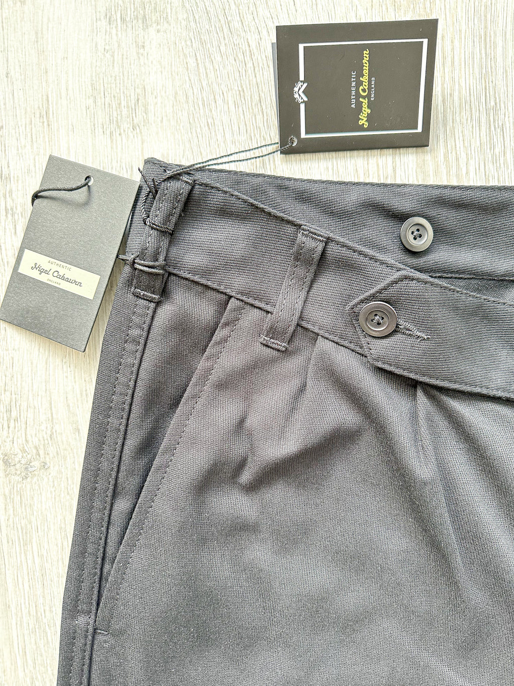 Nigel Cabourn Black Tapered Chino Cavalry Twill Drill Pants Trousers - House Of Huntington
