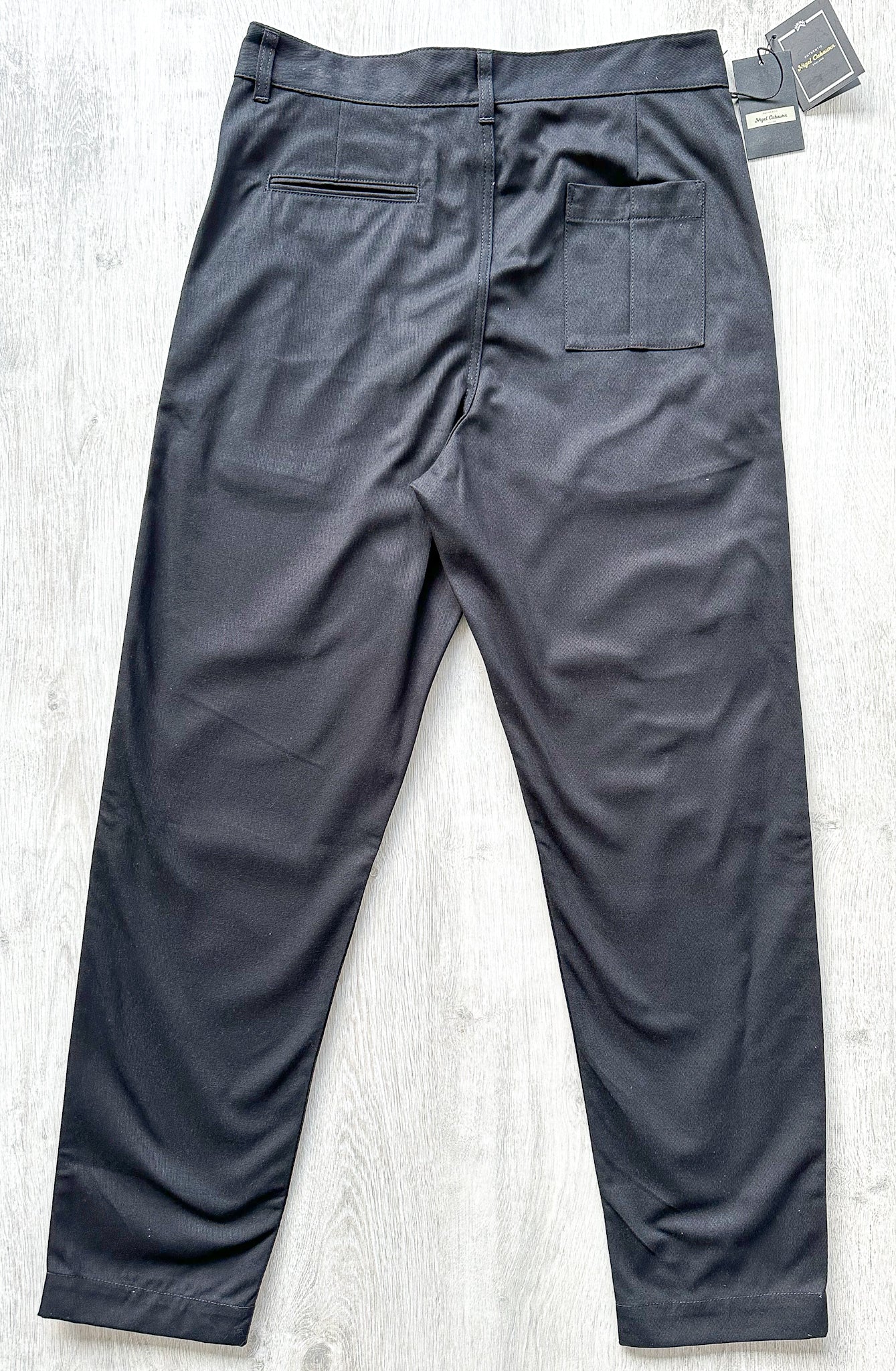 Nigel Cabourn Black Tapered Chino Cavalry Twill Drill Pants Trousers - House Of Huntington