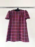 The Vampire's Wife The Wilma Red Tartan Plaid Check Print Shift Dress