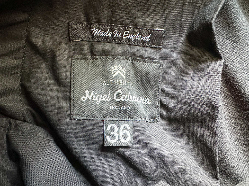 Nigel Cabourn Black Tapered Chino Cavalry Twill Drill Pants Trousers - House Of Huntington