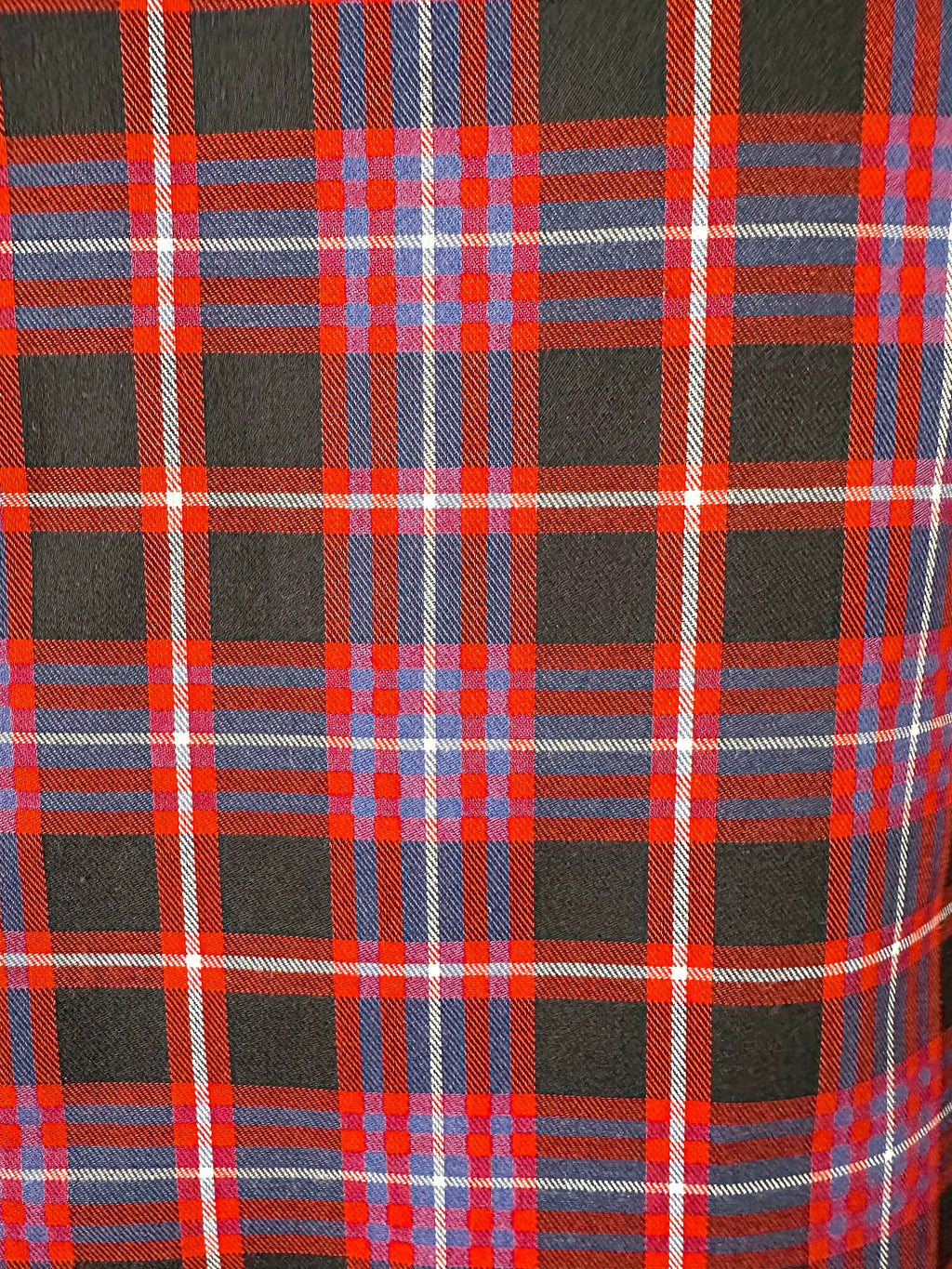 The Vampire's Wife The Wilma Red Tartan Plaid Check Print Shift Dress