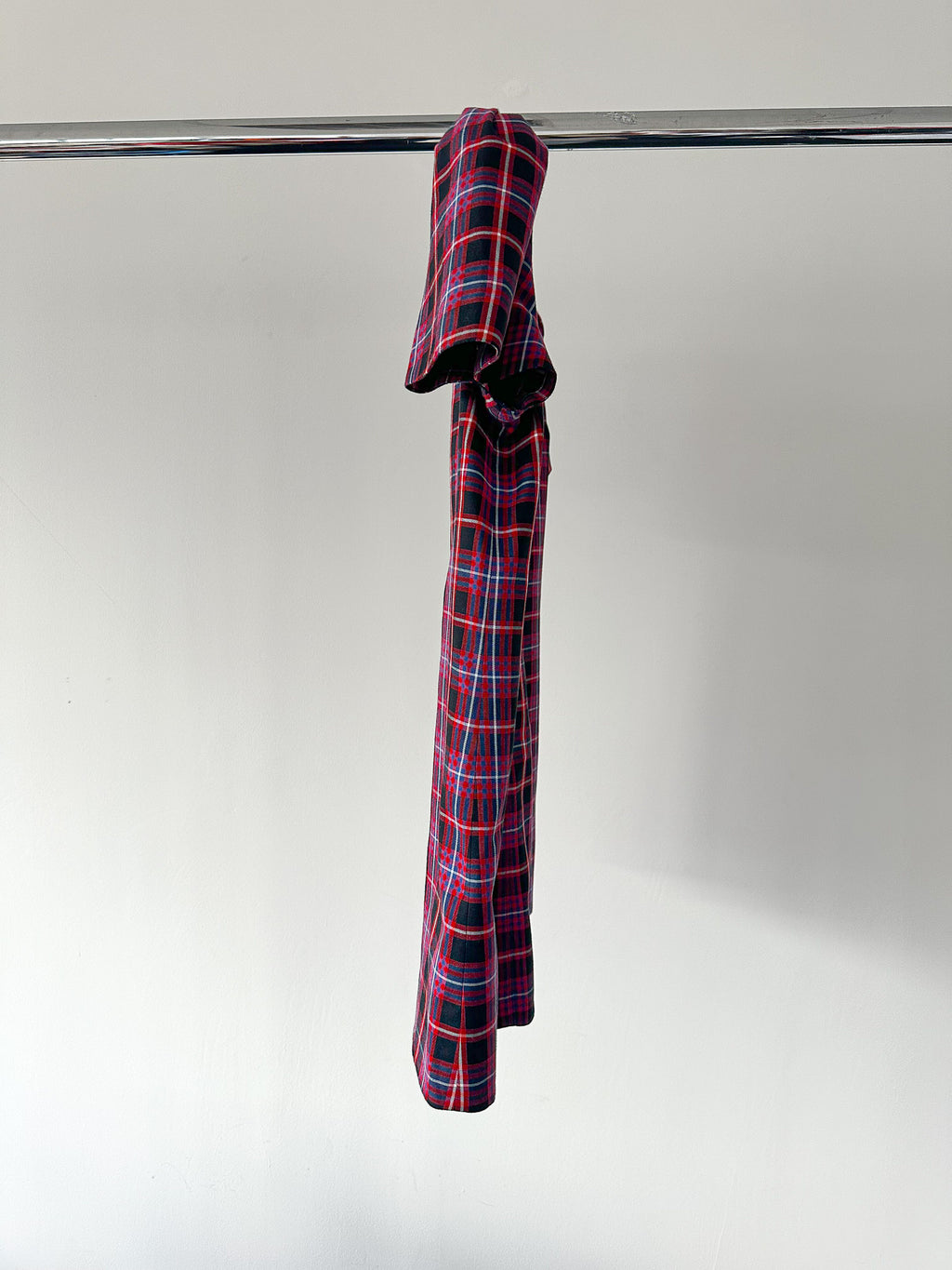 The Vampire's Wife The Wilma Red Tartan Plaid Check Print Shift Dress