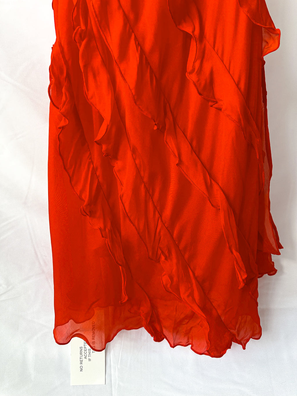Rat and Boa Red Cecelia Silk Chiffon Maxi Dress