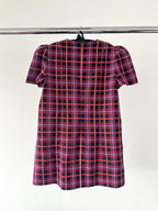 The Vampire's Wife The Wilma Red Tartan Plaid Check Print Shift Dress