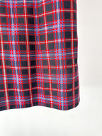 The Vampire's Wife The Wilma Red Tartan Plaid Check Print Shift Dress