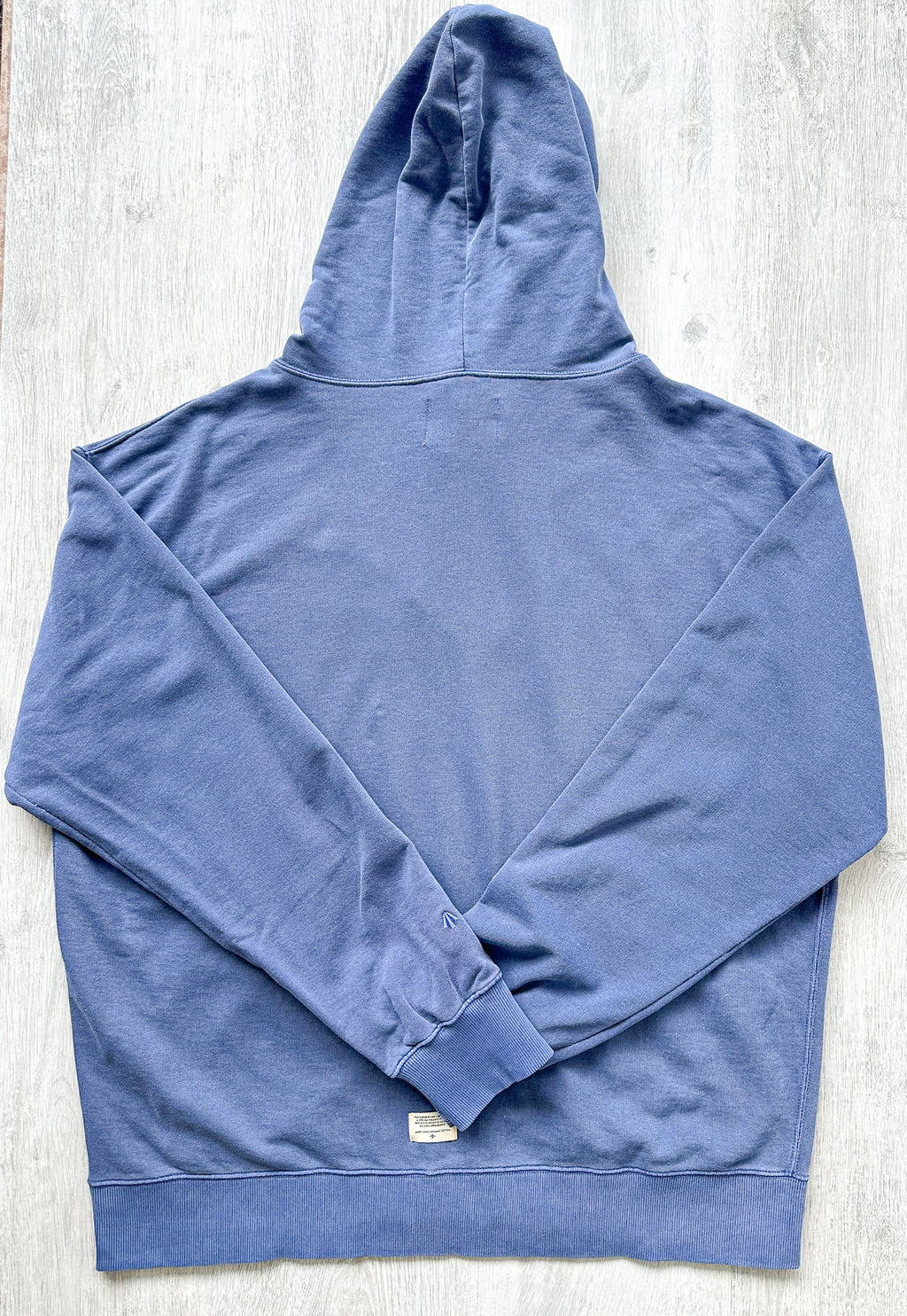 Nigel Cabourn Embroidered Broad Arrow Zip Hoody in Blue - House Of Huntington