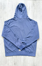 Nigel Cabourn Embroidered Broad Arrow Zip Hoody in Blue - House Of Huntington