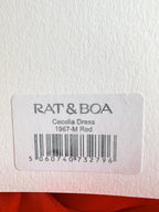 Rat and Boa Red Cecelia Silk Chiffon Maxi Dress