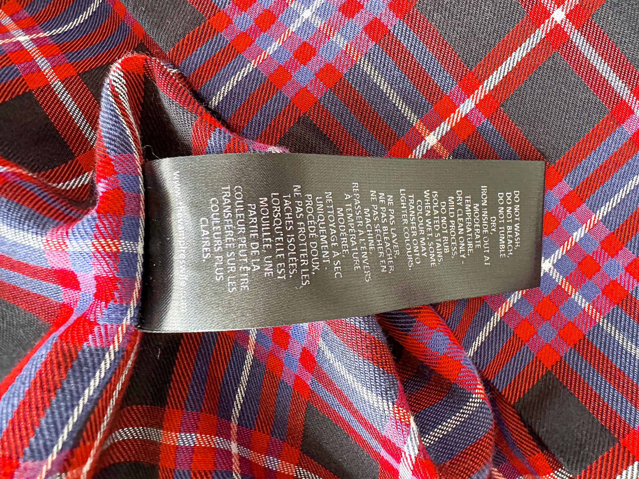 The Vampire's Wife The Wilma Red Tartan Plaid Check Print Shift Dress