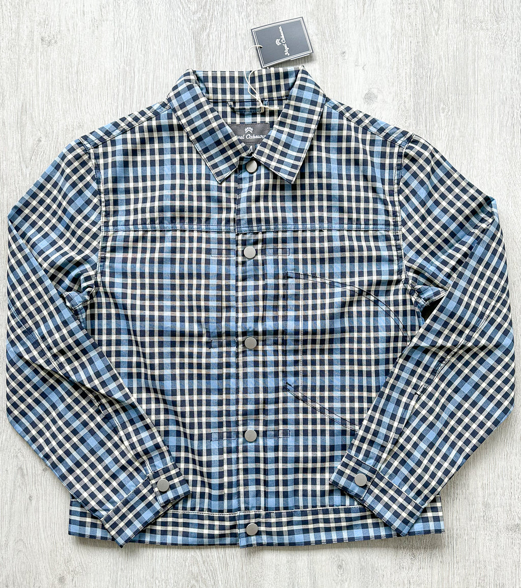 Nigel Cabourn Japanese S Type 1 Jacket Blue Checked - House Of Huntington