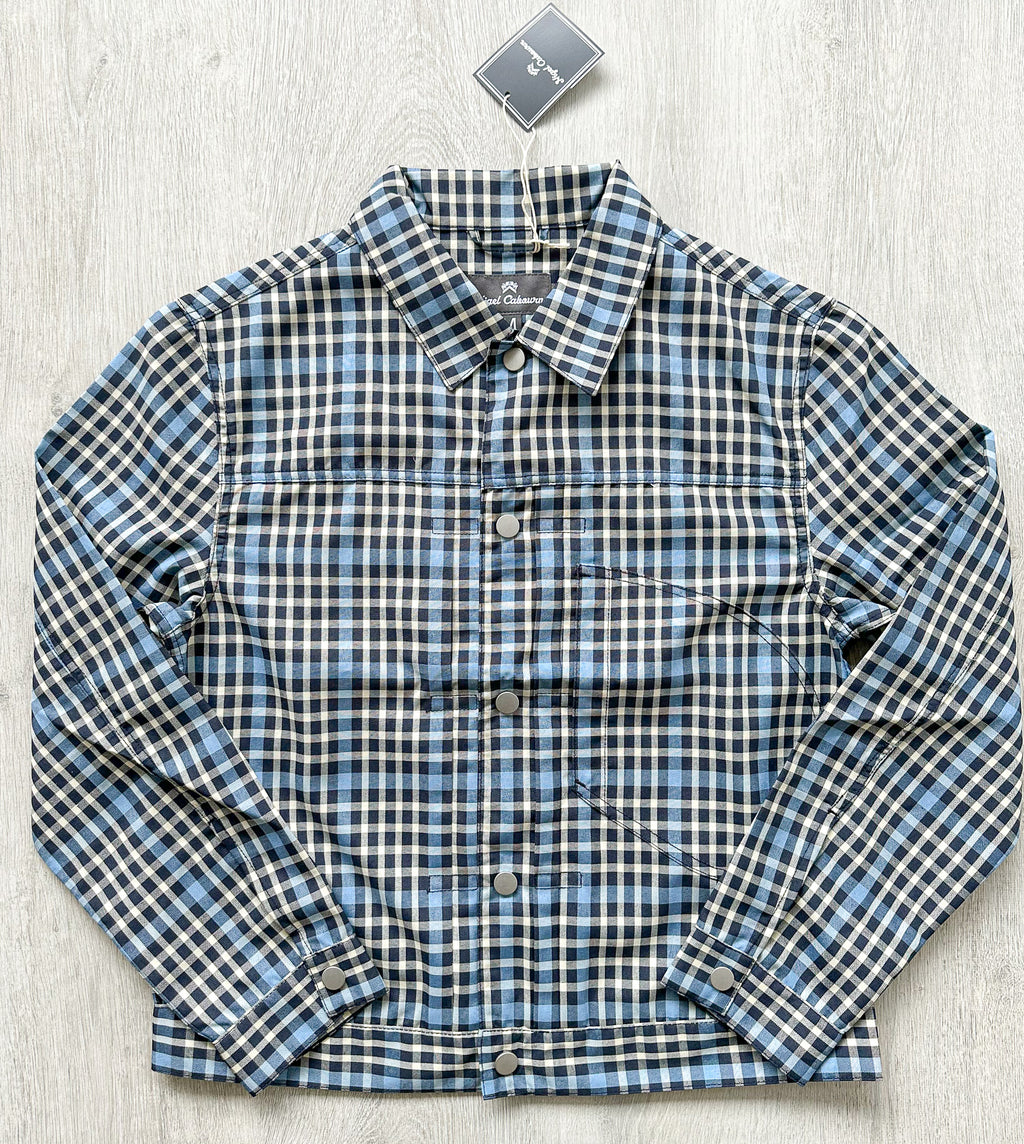 Nigel Cabourn Japanese S Type 1 Jacket Blue Checked - House Of Huntington