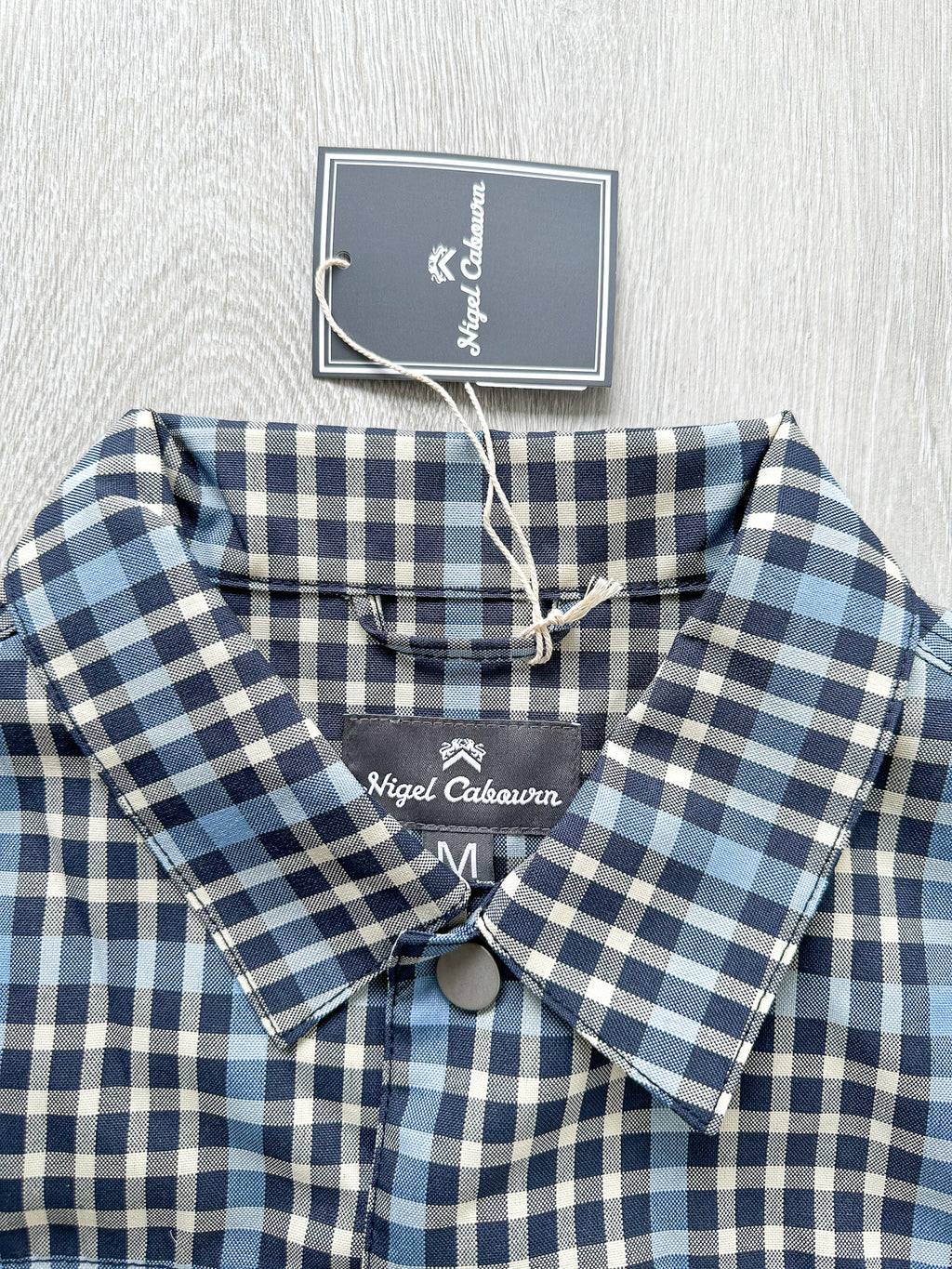 Nigel Cabourn Japanese S Type 1 Jacket Blue Checked - House Of Huntington