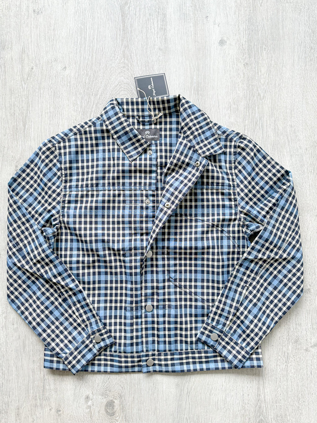 Nigel Cabourn Japanese S Type 1 Jacket Blue Checked - House Of Huntington