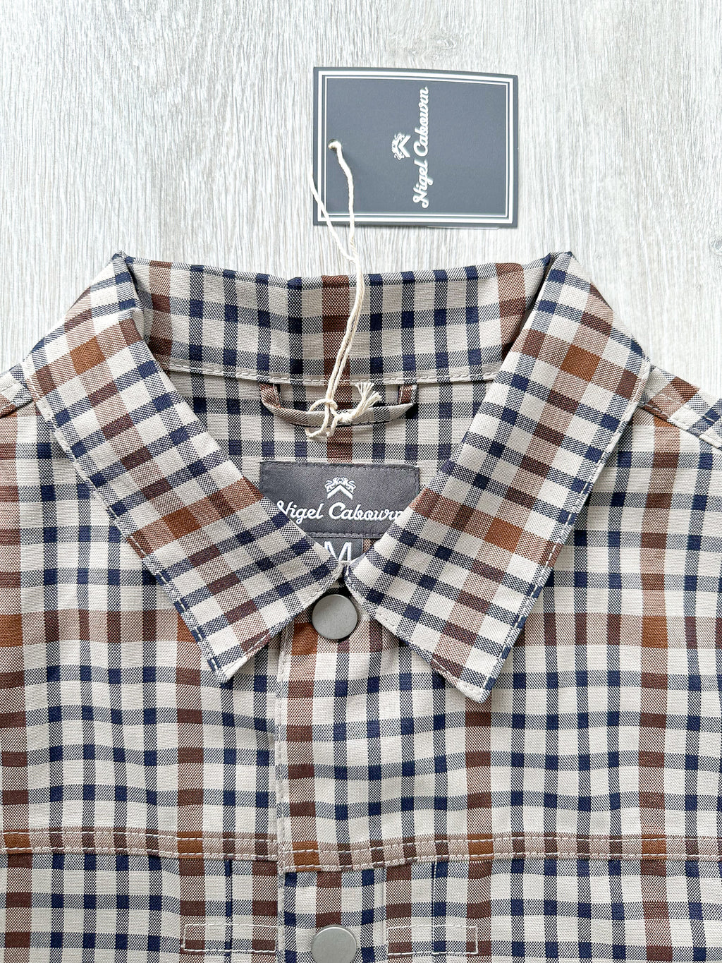 Nigel Cabourn Japanese S Type 1 Jacket Beige Checked - House Of Huntington