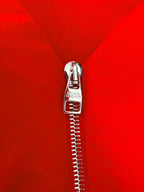 Robe courte évasée en taffetas rouge à col en cœur Alexander McQueen